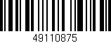 Código de barras (EAN, GTIN, SKU, ISBN): '49110875'