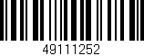 Código de barras (EAN, GTIN, SKU, ISBN): '49111252'