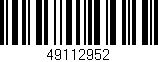 Código de barras (EAN, GTIN, SKU, ISBN): '49112952'