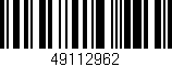 Código de barras (EAN, GTIN, SKU, ISBN): '49112962'
