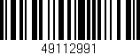 Código de barras (EAN, GTIN, SKU, ISBN): '49112991'