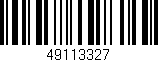 Código de barras (EAN, GTIN, SKU, ISBN): '49113327'