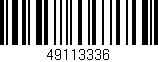 Código de barras (EAN, GTIN, SKU, ISBN): '49113336'