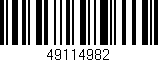 Código de barras (EAN, GTIN, SKU, ISBN): '49114982'