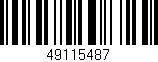 Código de barras (EAN, GTIN, SKU, ISBN): '49115487'