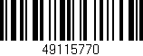 Código de barras (EAN, GTIN, SKU, ISBN): '49115770'