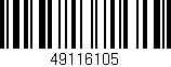 Código de barras (EAN, GTIN, SKU, ISBN): '49116105'