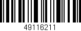 Código de barras (EAN, GTIN, SKU, ISBN): '49116211'