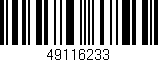 Código de barras (EAN, GTIN, SKU, ISBN): '49116233'