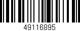 Código de barras (EAN, GTIN, SKU, ISBN): '49116895'
