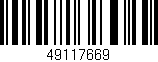 Código de barras (EAN, GTIN, SKU, ISBN): '49117669'