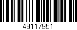 Código de barras (EAN, GTIN, SKU, ISBN): '49117951'