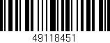Código de barras (EAN, GTIN, SKU, ISBN): '49118451'