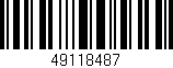 Código de barras (EAN, GTIN, SKU, ISBN): '49118487'