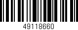 Código de barras (EAN, GTIN, SKU, ISBN): '49118660'
