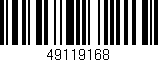 Código de barras (EAN, GTIN, SKU, ISBN): '49119168'