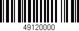 Código de barras (EAN, GTIN, SKU, ISBN): '49120000'