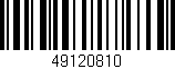Código de barras (EAN, GTIN, SKU, ISBN): '49120810'