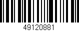Código de barras (EAN, GTIN, SKU, ISBN): '49120881'