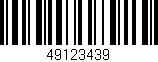 Código de barras (EAN, GTIN, SKU, ISBN): '49123439'