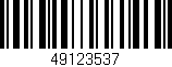 Código de barras (EAN, GTIN, SKU, ISBN): '49123537'