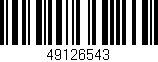 Código de barras (EAN, GTIN, SKU, ISBN): '49126543'