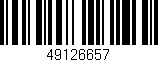 Código de barras (EAN, GTIN, SKU, ISBN): '49126657'
