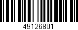 Código de barras (EAN, GTIN, SKU, ISBN): '49126801'