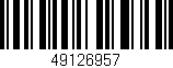 Código de barras (EAN, GTIN, SKU, ISBN): '49126957'