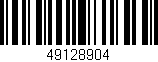 Código de barras (EAN, GTIN, SKU, ISBN): '49128904'