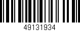 Código de barras (EAN, GTIN, SKU, ISBN): '49131934'