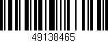Código de barras (EAN, GTIN, SKU, ISBN): '49138465'