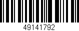 Código de barras (EAN, GTIN, SKU, ISBN): '49141792'