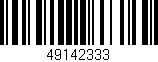 Código de barras (EAN, GTIN, SKU, ISBN): '49142333'
