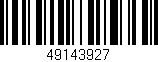 Código de barras (EAN, GTIN, SKU, ISBN): '49143927'