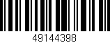 Código de barras (EAN, GTIN, SKU, ISBN): '49144398'