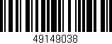 Código de barras (EAN, GTIN, SKU, ISBN): '49149038'
