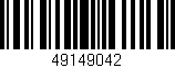 Código de barras (EAN, GTIN, SKU, ISBN): '49149042'