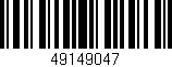 Código de barras (EAN, GTIN, SKU, ISBN): '49149047'