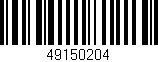 Código de barras (EAN, GTIN, SKU, ISBN): '49150204'