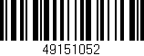 Código de barras (EAN, GTIN, SKU, ISBN): '49151052'