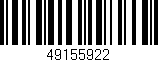 Código de barras (EAN, GTIN, SKU, ISBN): '49155922'
