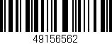 Código de barras (EAN, GTIN, SKU, ISBN): '49156562'