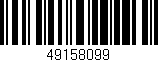 Código de barras (EAN, GTIN, SKU, ISBN): '49158099'
