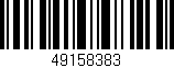 Código de barras (EAN, GTIN, SKU, ISBN): '49158383'