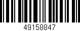Código de barras (EAN, GTIN, SKU, ISBN): '49158847'