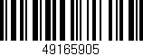 Código de barras (EAN, GTIN, SKU, ISBN): '49165905'
