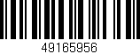 Código de barras (EAN, GTIN, SKU, ISBN): '49165956'