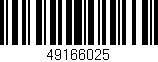Código de barras (EAN, GTIN, SKU, ISBN): '49166025'