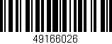Código de barras (EAN, GTIN, SKU, ISBN): '49166026'